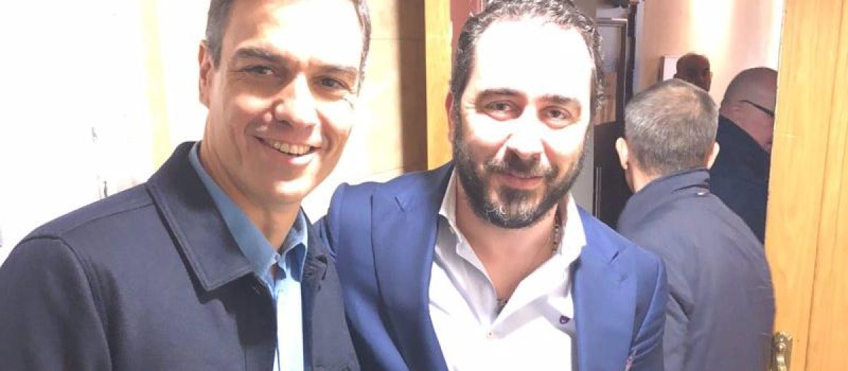 Víctor de Aldama con Pedro Sánchez