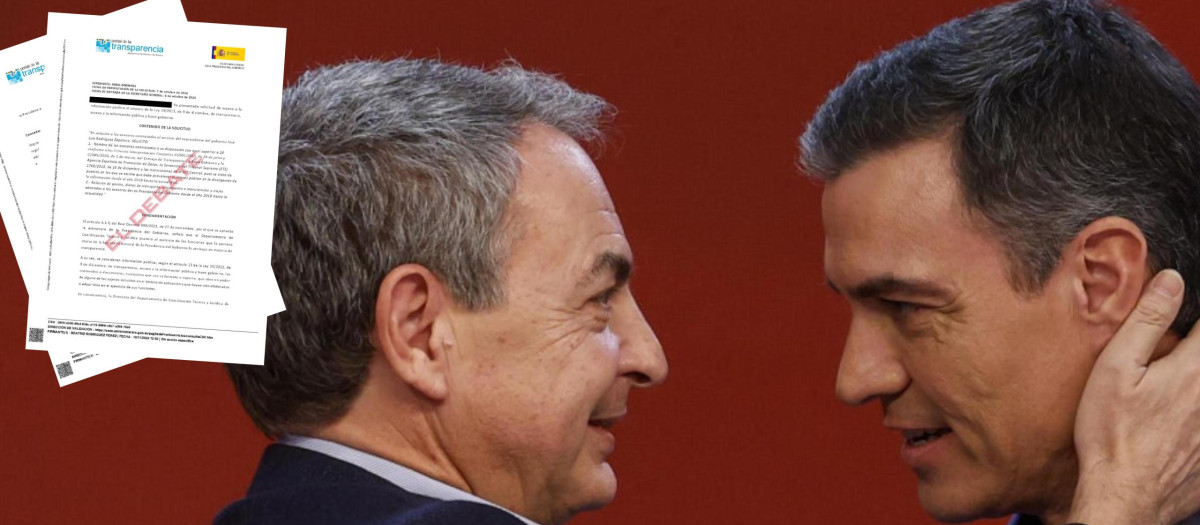 Montaje de Pedro Sánchez y José Luis Rodríguez Zapatero