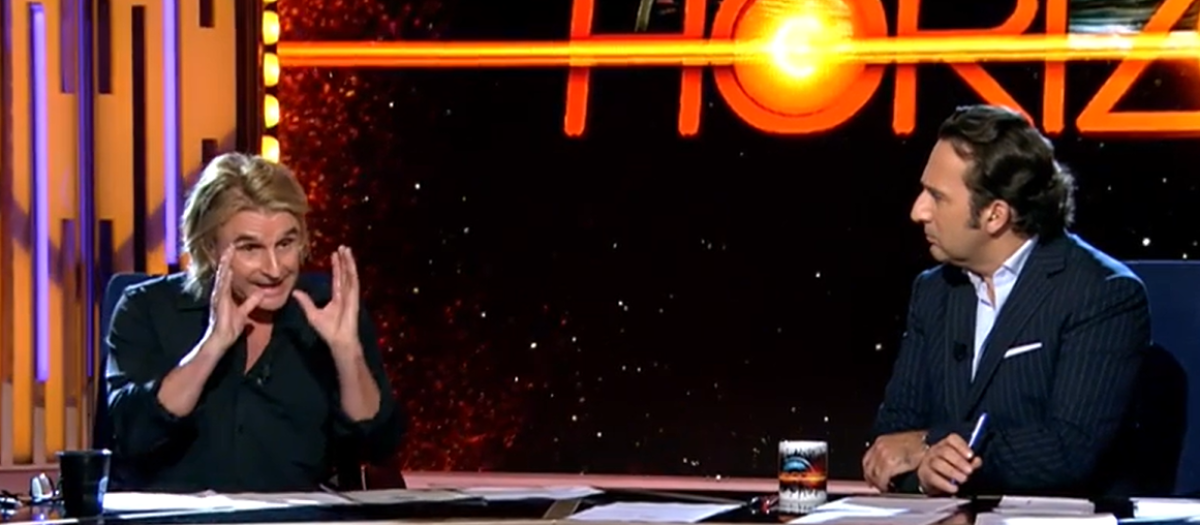Nacho Cano e Iker Jiménez, durante el programa de este jueves de Horizonte