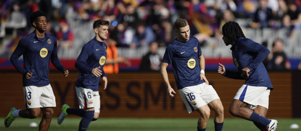 El Barça ha elegido el pantalón blanco para enfrentarse a la UD Las Palmas