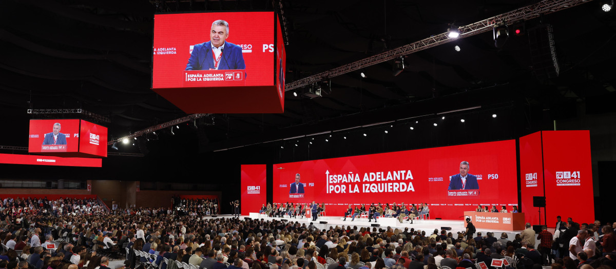 Panorámica del 41 Congreso Federal del PSOE en Sevilla este sábado