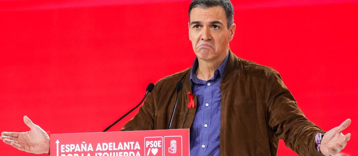 El Presidente del Gobierno, Pedro Sánchez, durante la clausura del 41º Congreso Federal del PSOE, en Sevilla