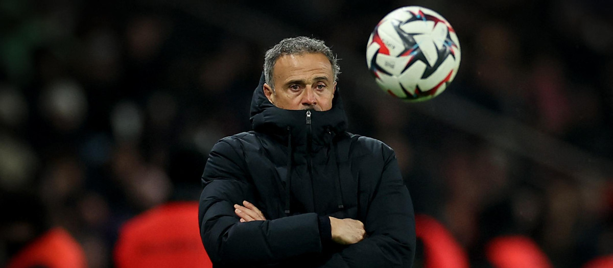 Luis Enrique durante el partido de Ligue 1 entre PSG y Nantes disputado el pasado domingo en el Parque de los Príncipes