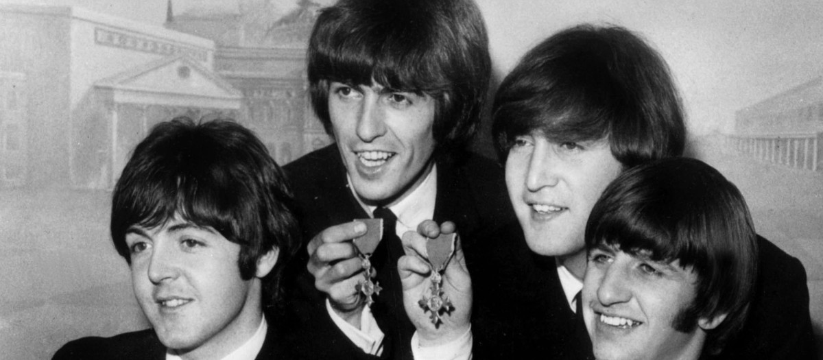 Paul McCartney, John Lennon, George Harrison, Ringo Starr, los legendarios Beatles
