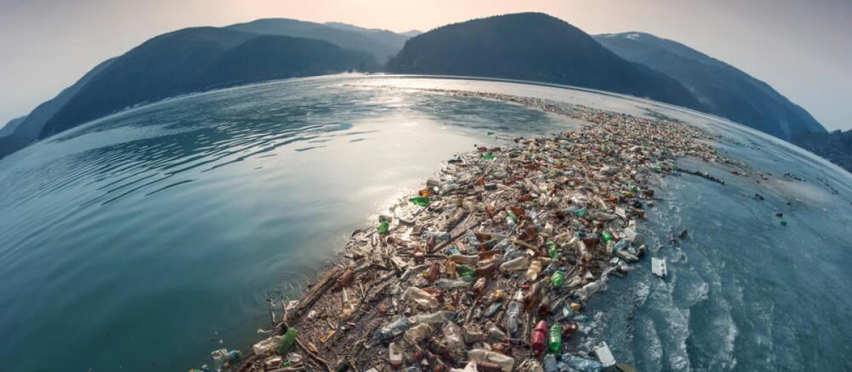 Imagen de la gran isla de basura del Pacífico