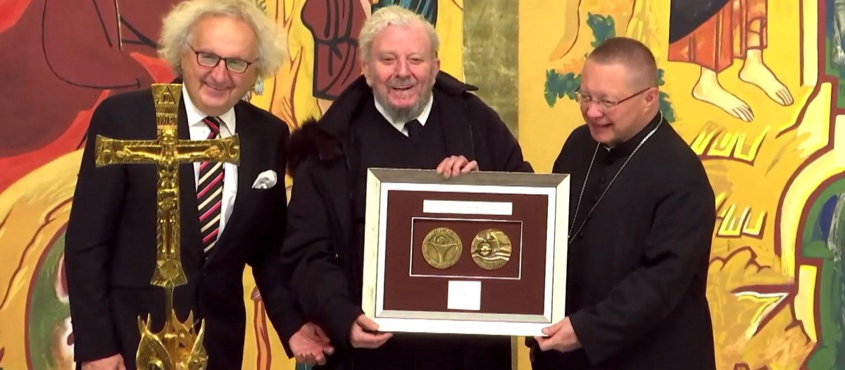 Kiko Argüello recibió el premio el pasado domingo en Roma