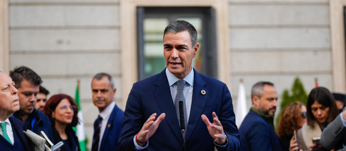 El presidente del Gobierno, Pedro Sánchez