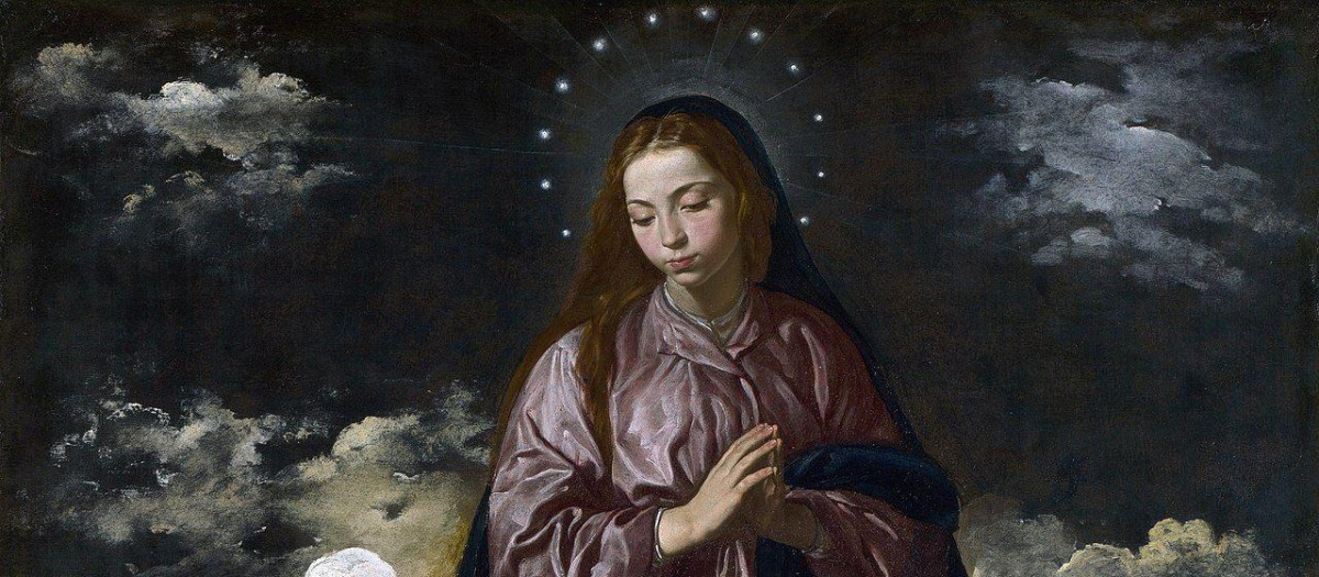 Imagen de la Virgen María con la que Ayuso ha celebrado el día de la Inmaculada Concepción