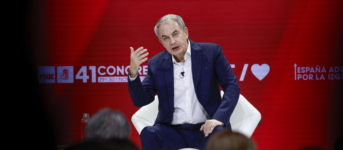 El expresidente del Gobierno José Luis Rodríguez Zapatero