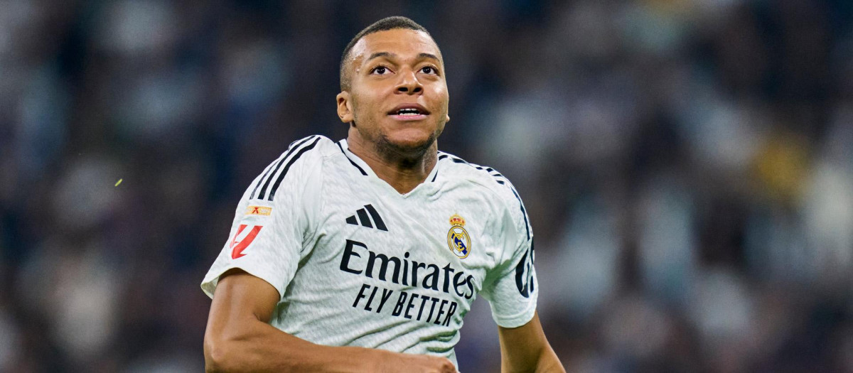 Kylian Mbappé, en una imagen con el Real Madrid esta temporada