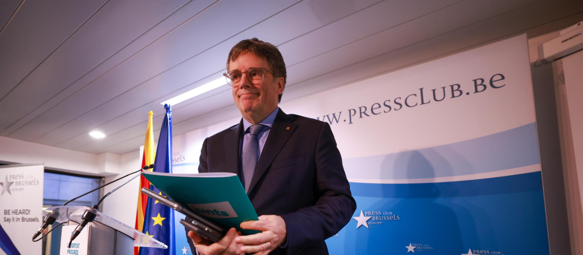 Puigdemont reclama a Sánchez someterse a una cuestión de confianza en el Congreso: «No es de fiar»