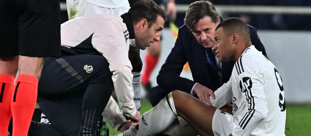 Mbappé se lesionó en el último partido de Champions League frente a la Atalanta