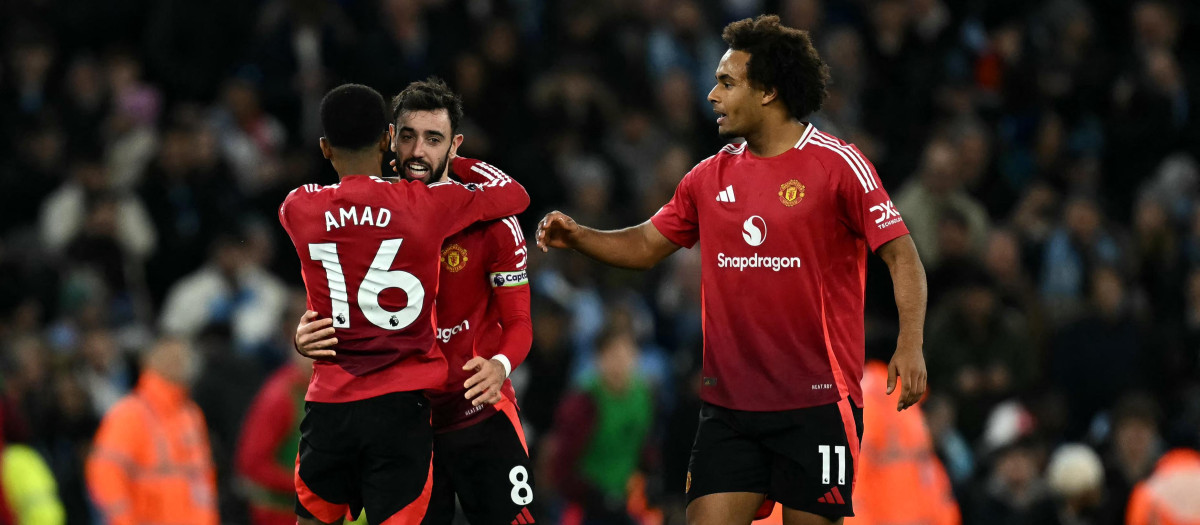 El United ganó el derbi de Mánchester ante el City en los minutos finales