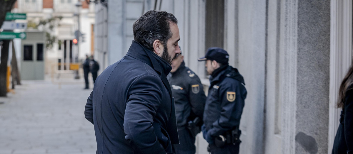El empresario Víctor de Aldama a su llegada a declarar en el Tribunal Supremo
