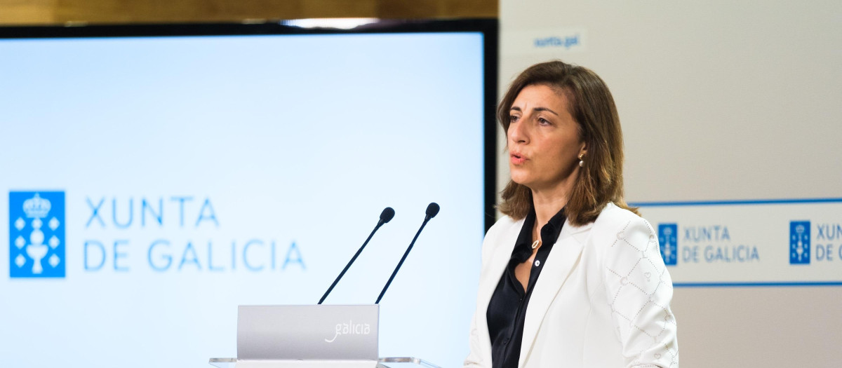(Foto de ARCHIVO)
La conselleira de Medio Ambiente e Cambio Climático, Ángeles Vázquez, en rueda de prensa tras el Consello de la Xunta.

XUNTA DE GALICIA / Europa Press
28/10/2024