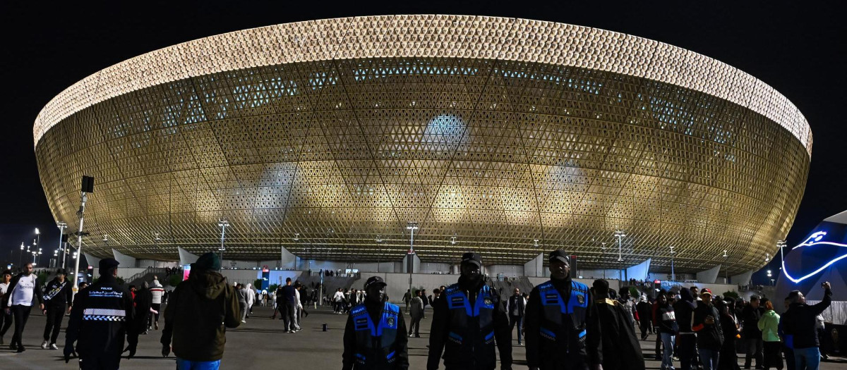 Así lucen los aledaños del Lusail Stadium