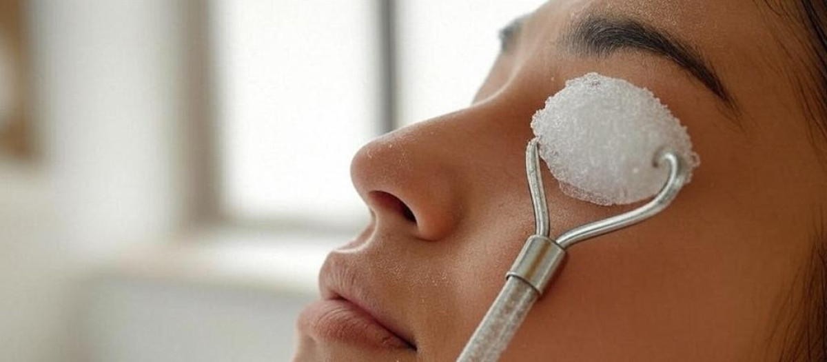 Rodillo de hielo facial