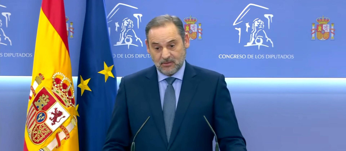 José Luis Ábalos comparece ante los medios - Congreso de los Diputados