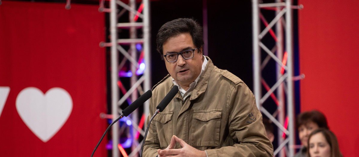 El secretario general del PSOE de Madrid, Óscar López