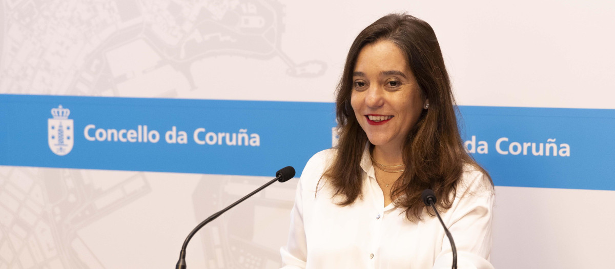 La alcaldesa de La Coruña, Inés Rey