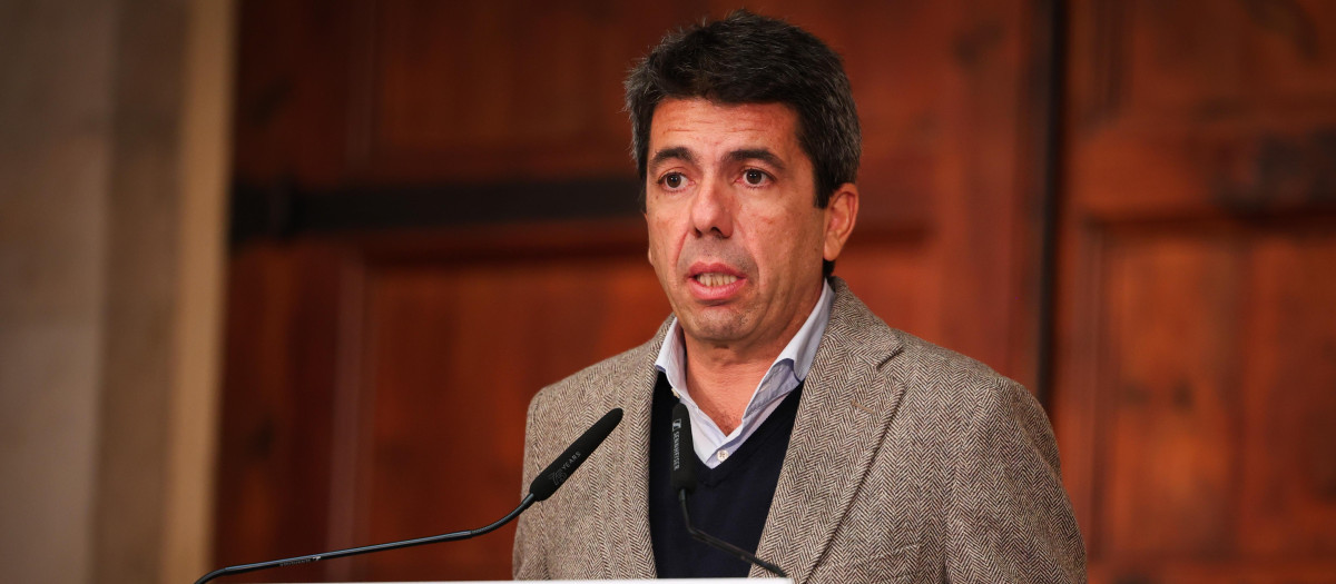 El presidente de la Generalitat Valenciana, Carlos Mazón, este viernes