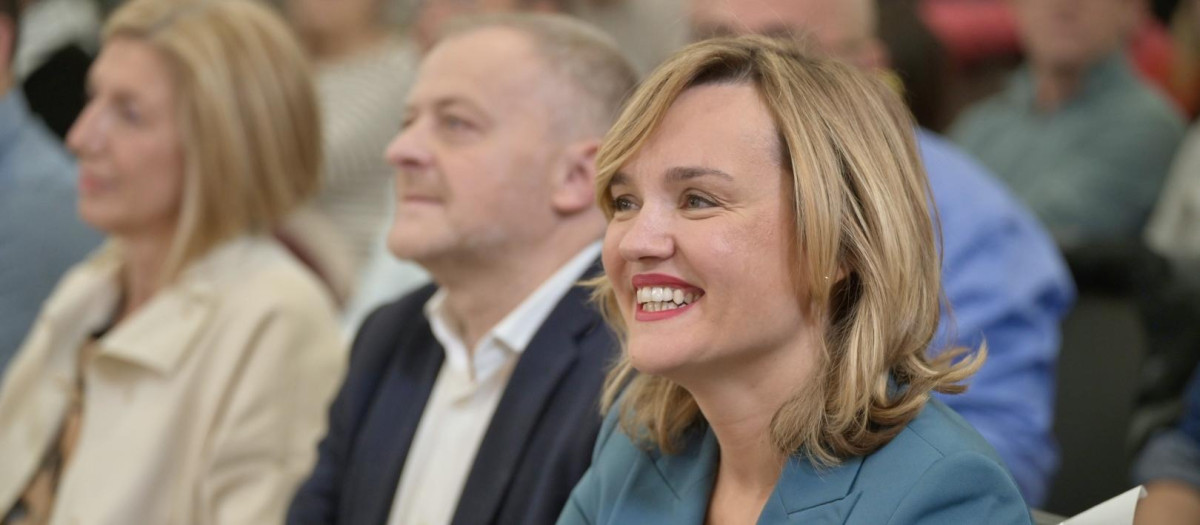 La ministra de Educación, Pilar Alegría, presenta su candidatura a liderar el PSOE de Aragón