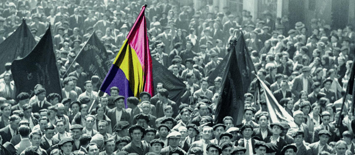 Detalle de cubierta de El naufragio de la segunda república