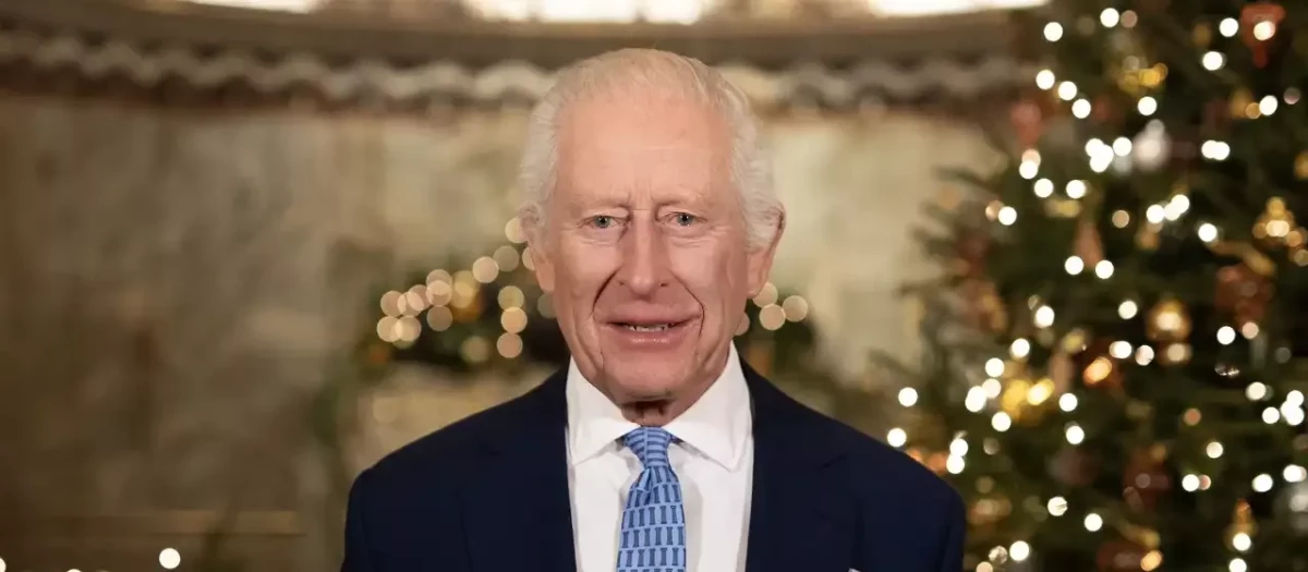 Carlos III, durante su discurso de Navidad