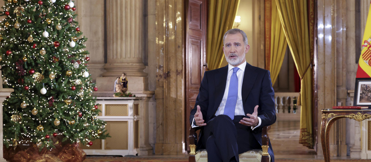 El Rey dirige el Mensaje de Navidad desde el Palacio Real