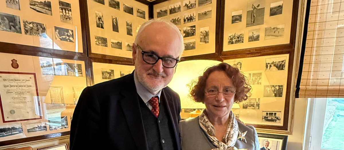 Ana Palacio y Florentino Portero, en la entrega del Premio Otto de Habsburgo