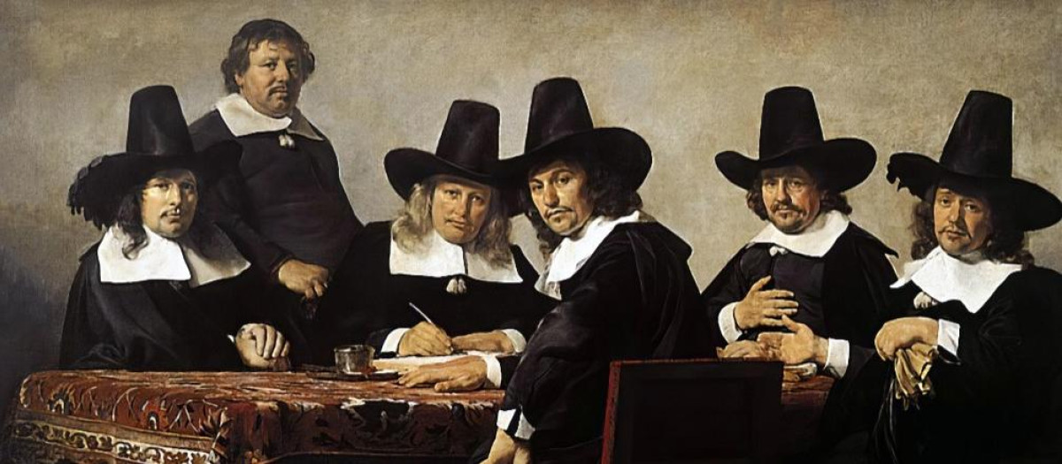 Los regentes del orfanato en Haarlem (1663) de Jan de Bray