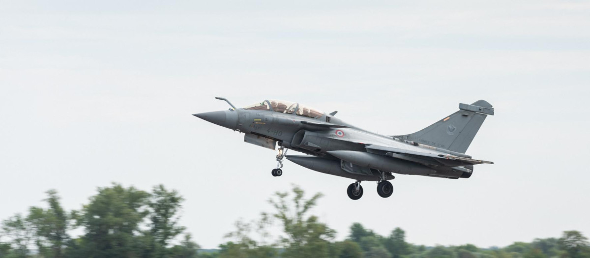 Un caza de la Fuerza Aérea de Francia