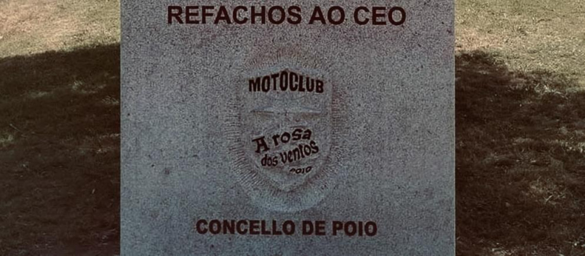 Escultura en homenaje a los motoristas fallecidos
