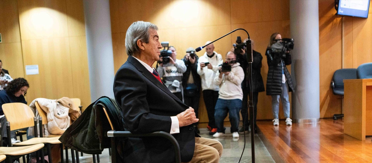 El exvicepresidente del Gobierno de España, exministro y expresidente de Asturias, Francisco Álvarez-Cascos, durante el juicio