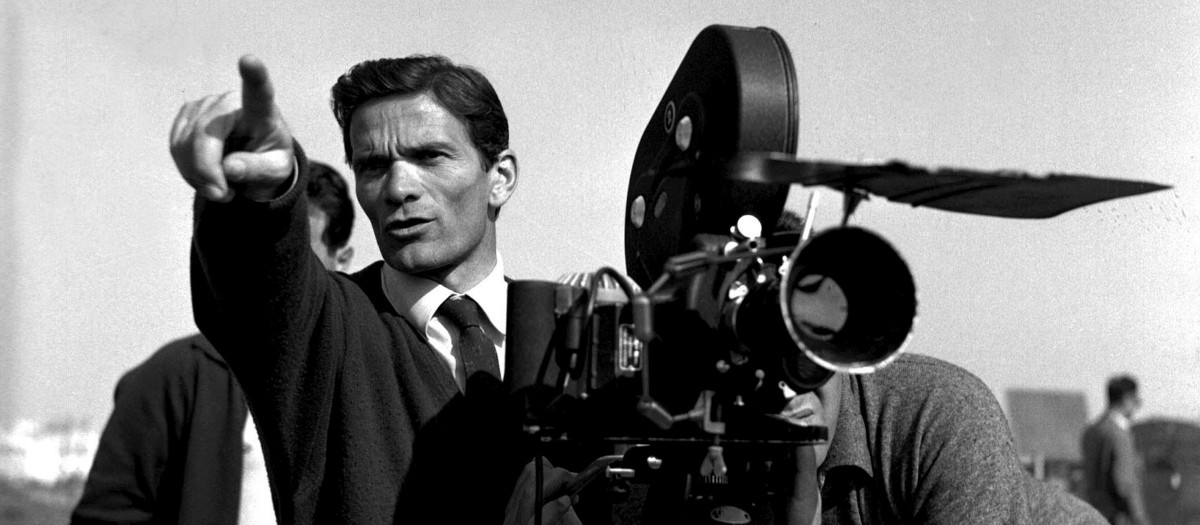 Pier Paolo Pasolini durante el rodaje de La Ricotta en 1962