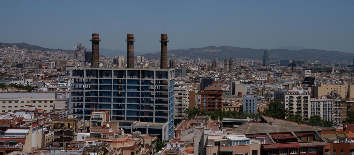Vista de Barcelona desde el mirador del Poble Sec, en una imagen de archivo
