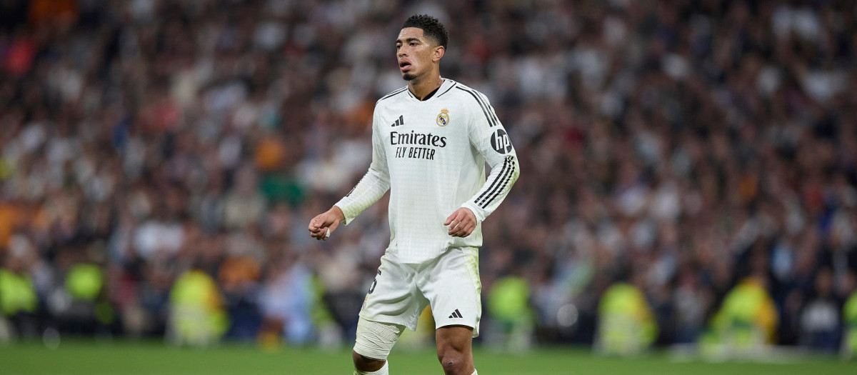Jude Bellingham, en un partido en el Bernabéu esta temporada