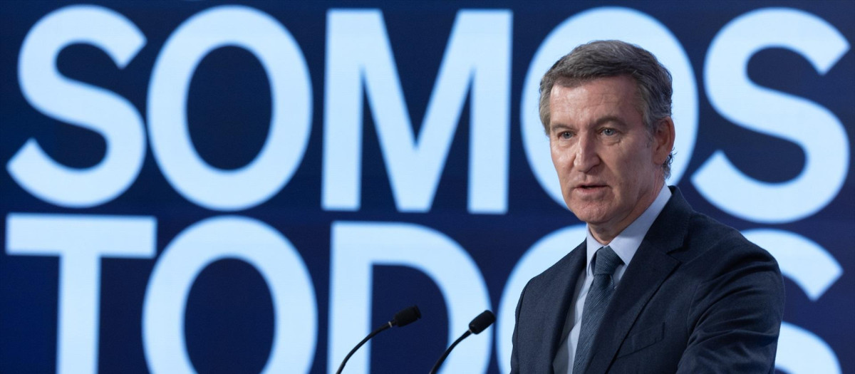 El presidente del Partido Popular, Alberto Núñez Feijóo