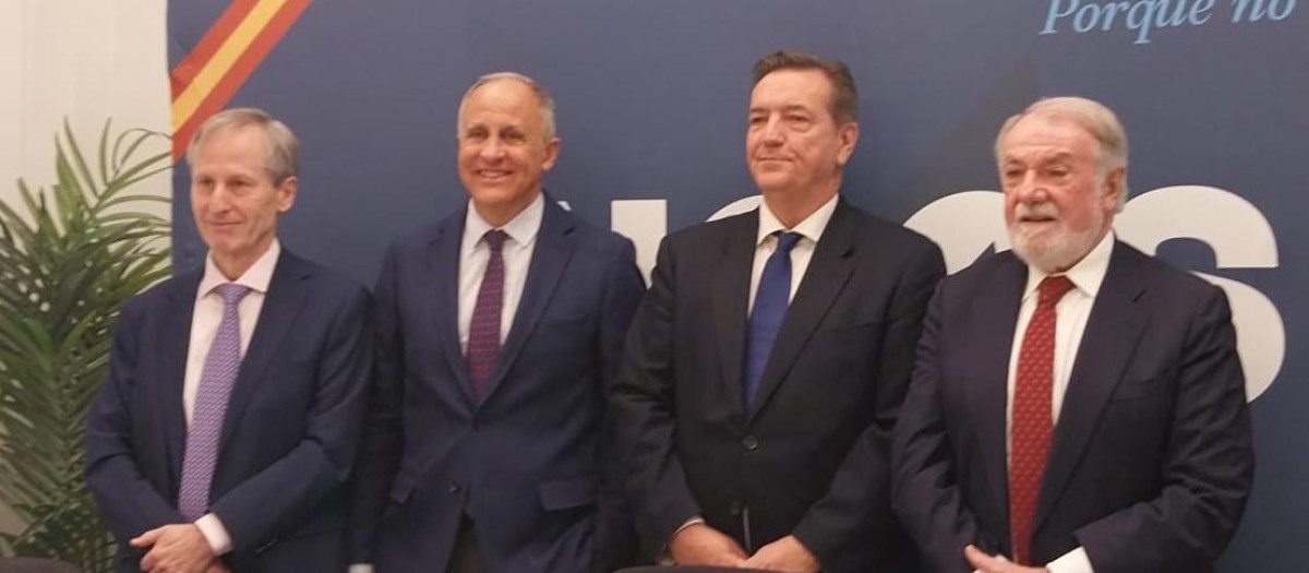 Alejandro Macarrón, Jorge Soley, Fernando Rosado y Jaime Mayor Oreja