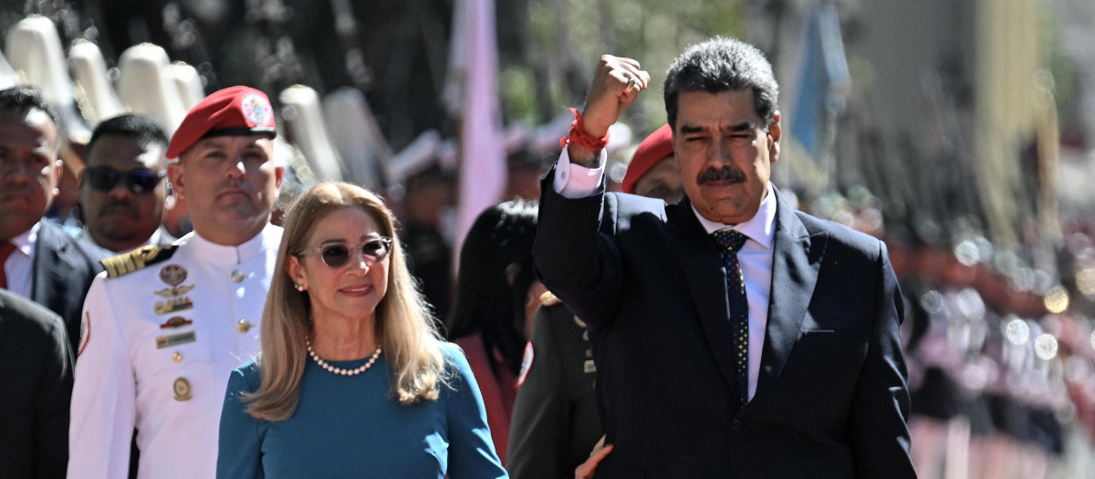 Nicolás Maduro y Cilia Flores
