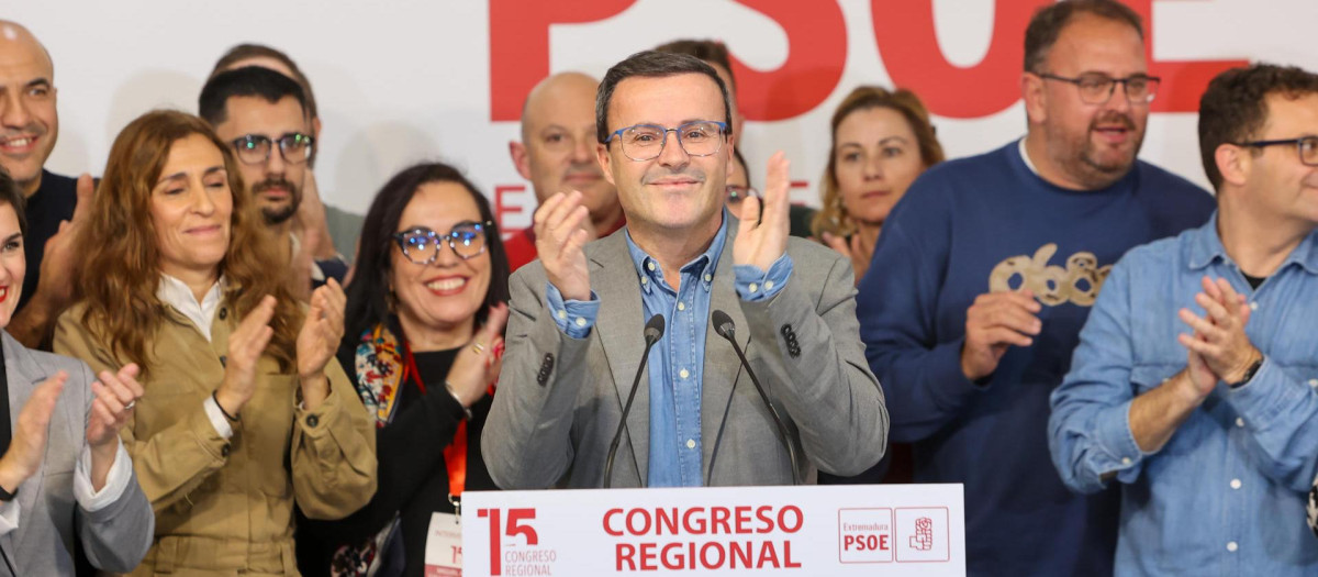 MÉRIDA, 11/01/2025.- El presidente de la Diputación de Badajoz, Miguel Ángel Gallardo