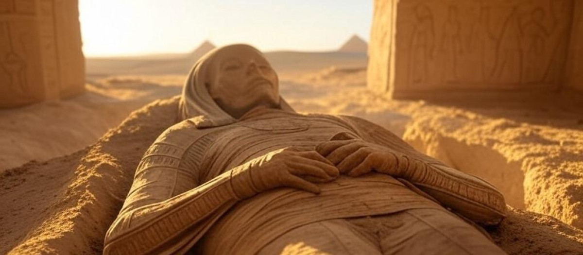 Ilustración de una momia