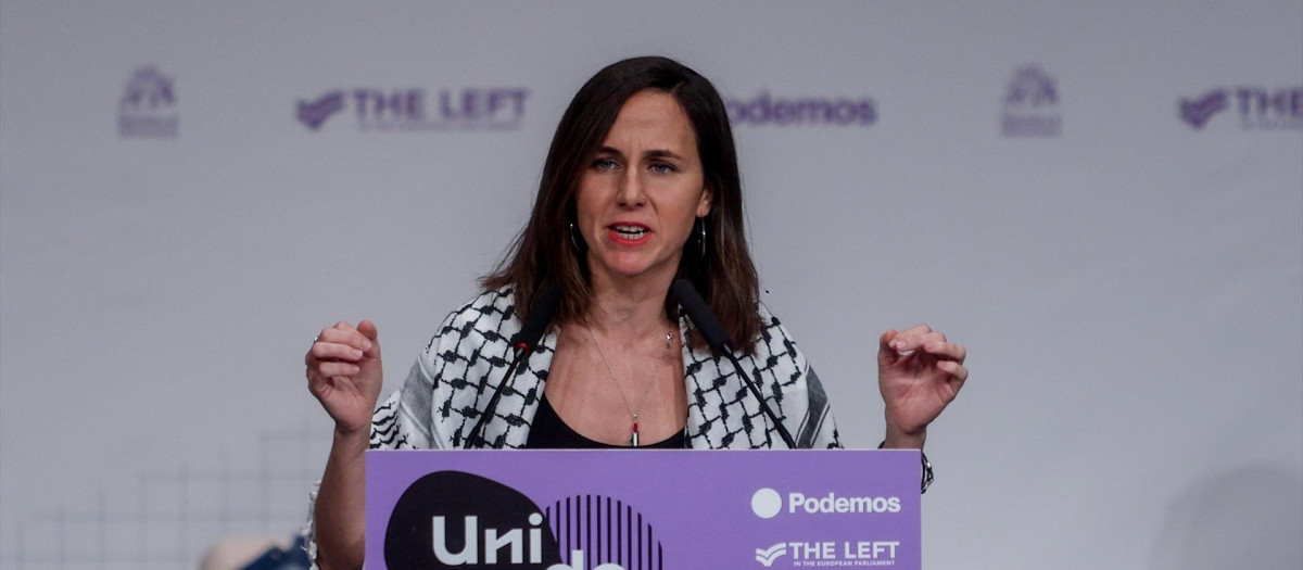 La secretaria general de Podemos, Ione Belarra.