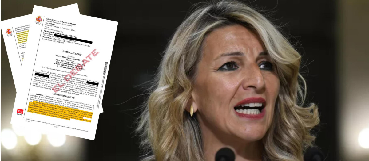 La vicepresidenta del Gobierno y ministra de Trabajo, Yolanda Díaz