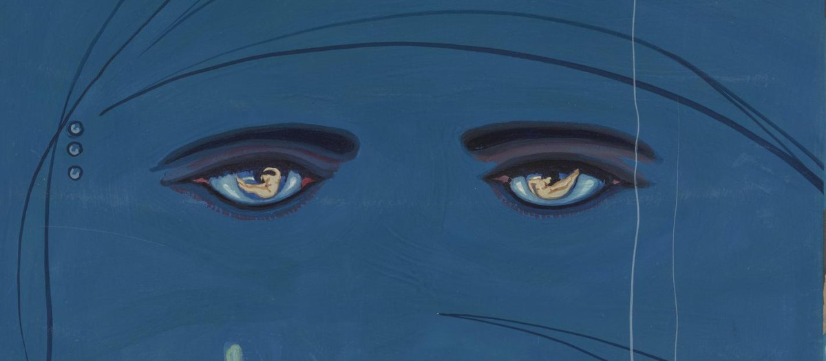 Detalle de la obra 'Celestial Eyes' de Francis Cugat, usado en la portada de 'El gran Gatsby'