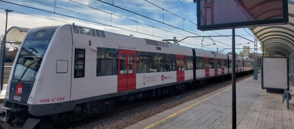 Un convoy de Metrovalencia, en una imagen de archivo