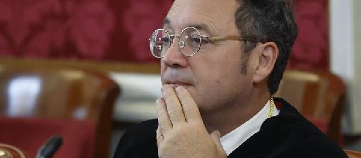 El fiscal general del Estado, Álvaro García Ortiz, asiste a la toma de posesión de José Luis Escrivá como nuevo consejero nato del Gobernador del Banco de España
