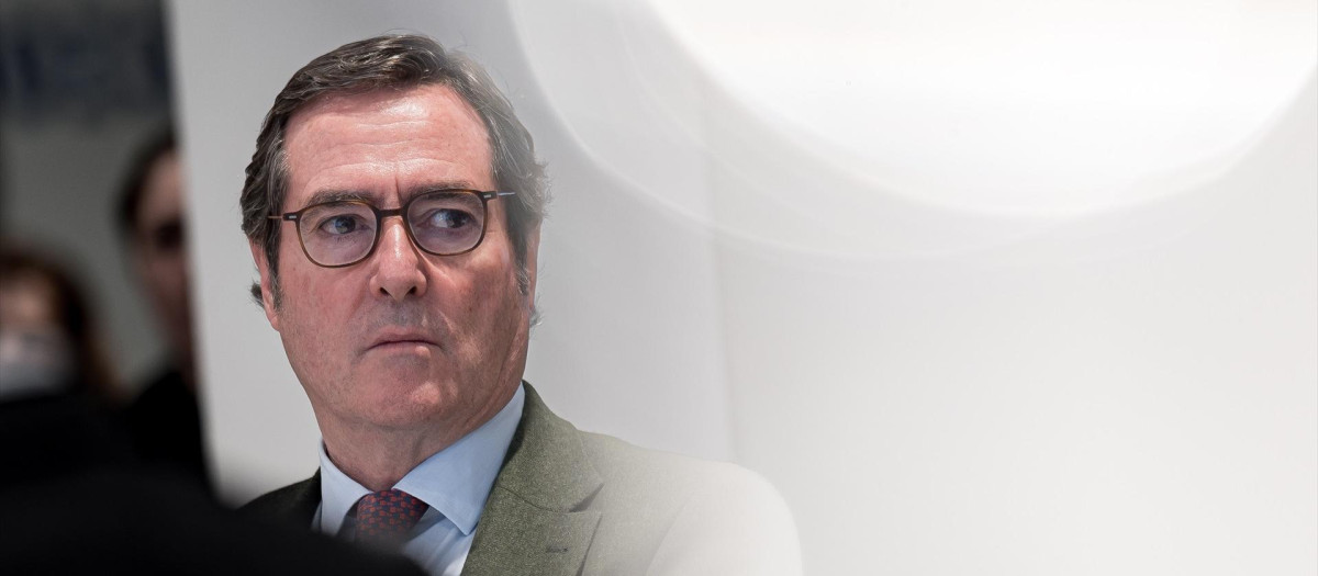 El presidente de la CEOE, Antonio Garamendi.