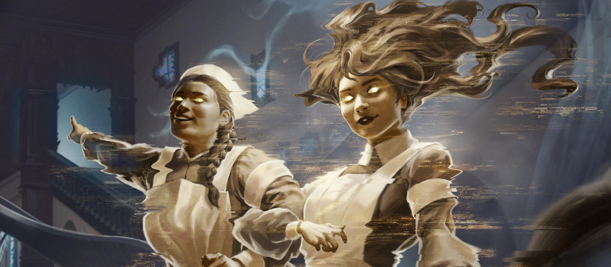 'Espíritus encauzadores', una ilustración de Billy Christian para Magic: the Gathering