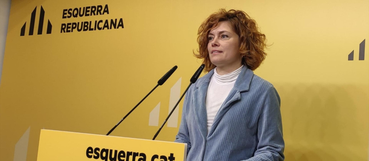 La secretaria general y portavoz de ERC, Elisenda Alamany, en rueda de prensa

EUROPA PRESS
20/1/2025